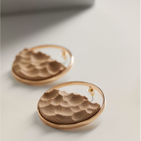 NWT Mango 3D Printed Earrings - Picture 1 of 4